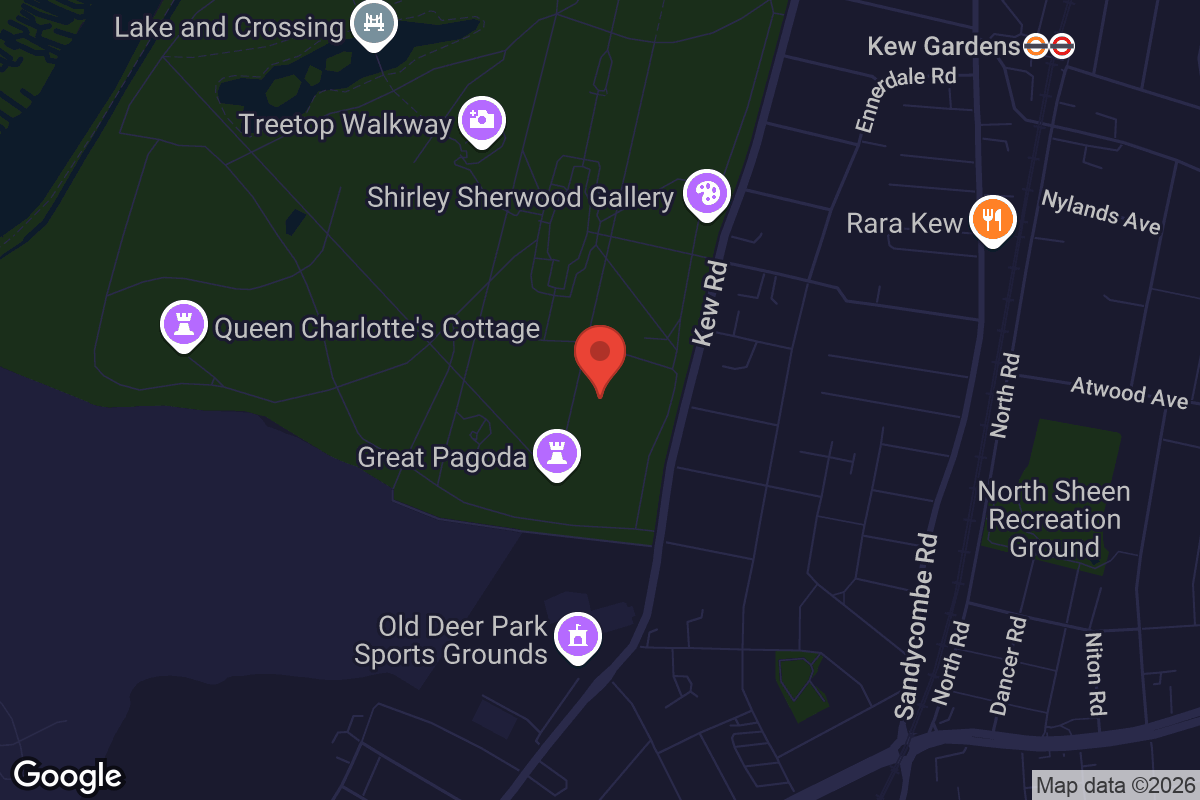 Map showing location of Adventure Cinema Kew Gardens