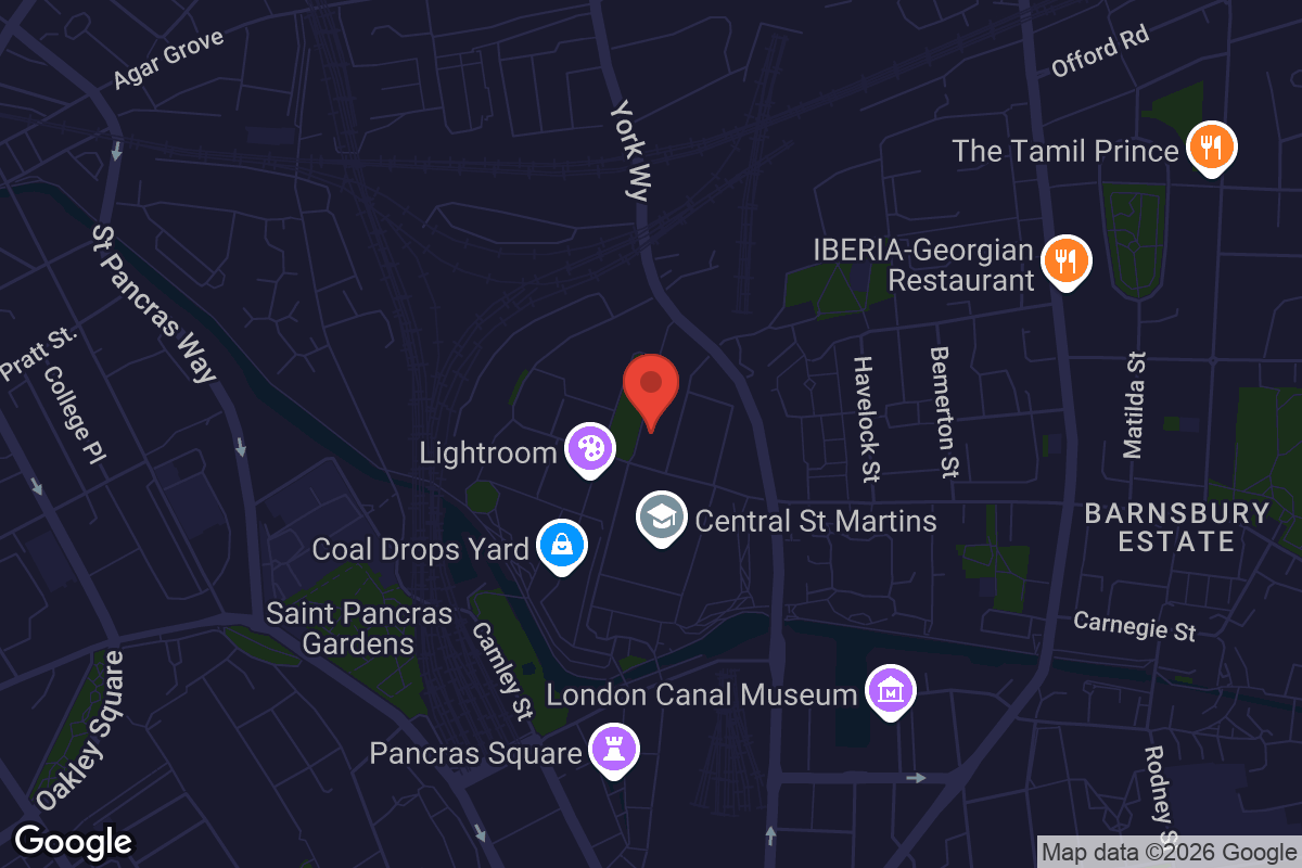 Map showing location of Aga Khan Centre