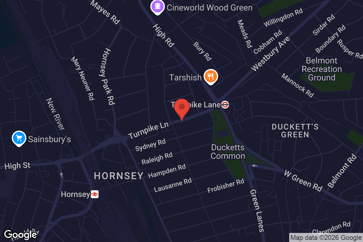 Map showing location of The All Good Bookshop