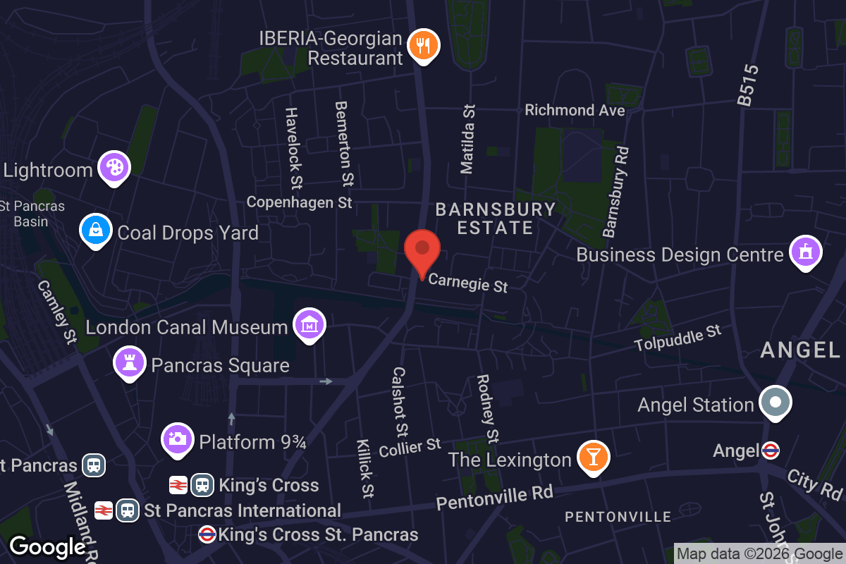 Map showing location of All Saints Church