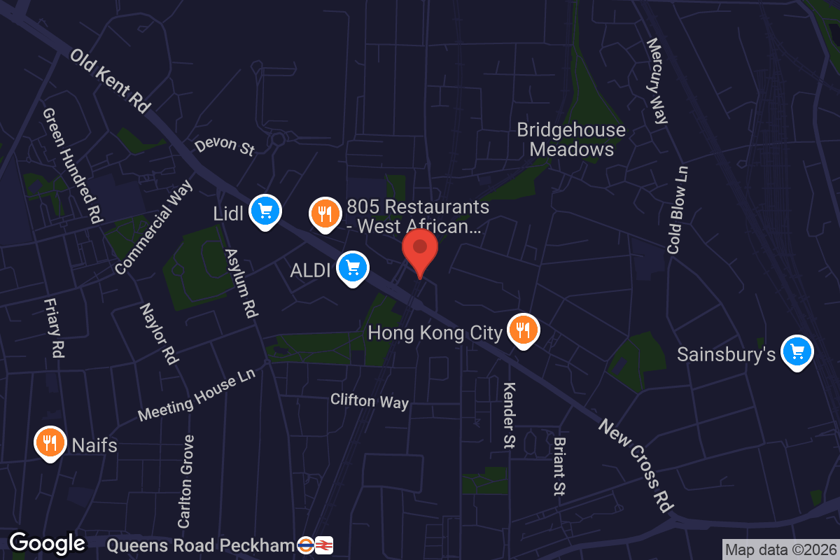 Map showing location of AMP Studios
