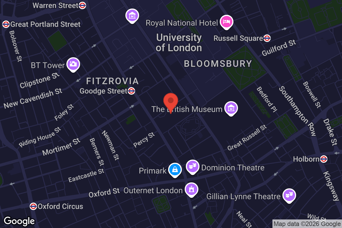Map showing location of Building Centre
