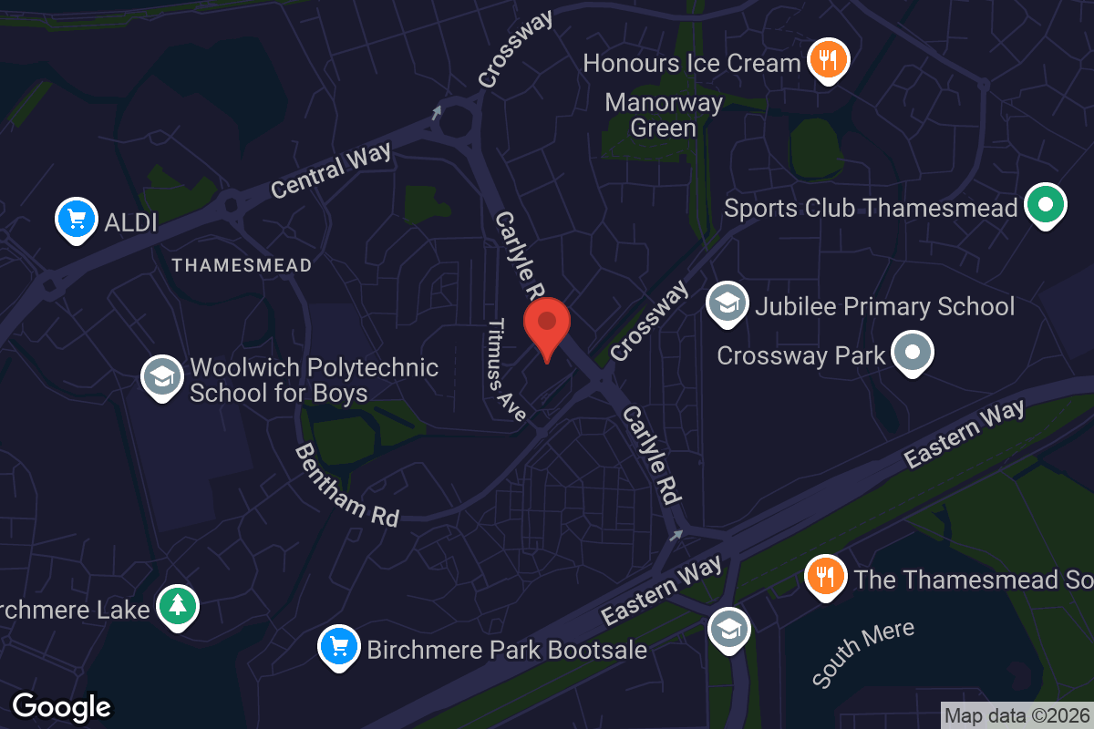 Map showing location of Camouflage Cafe