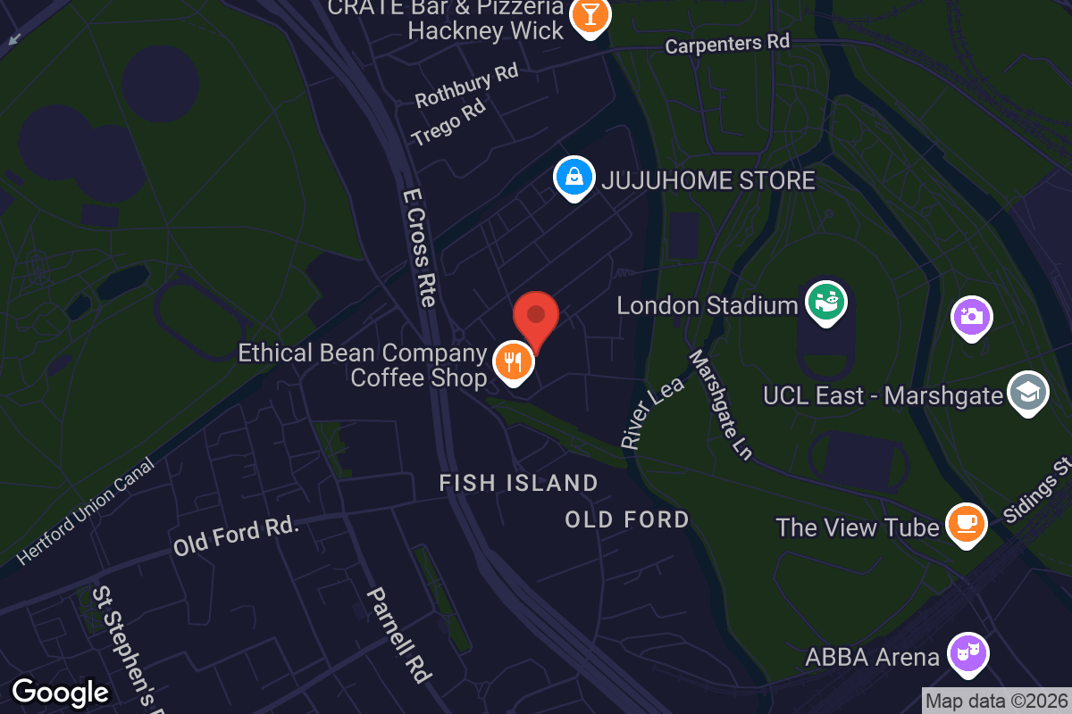 Map showing location of The Cave