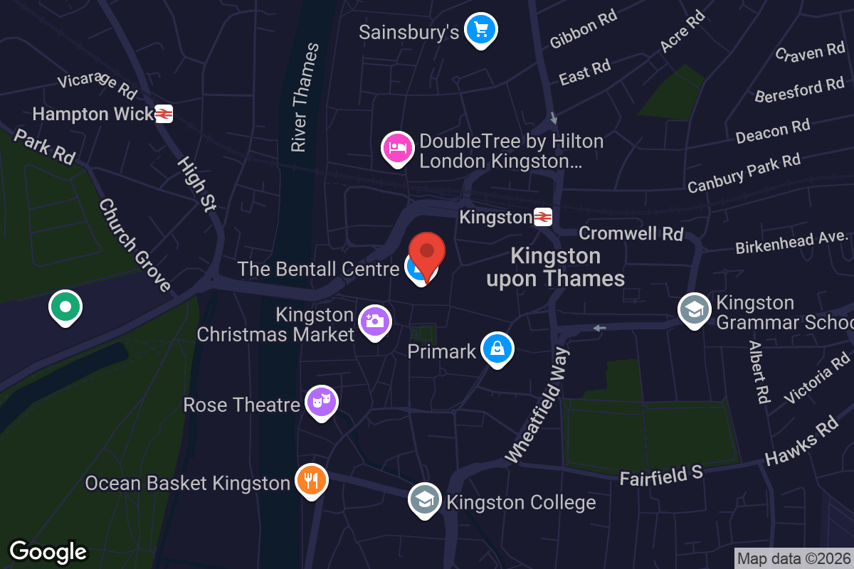 Map showing location of Curzon Kingston