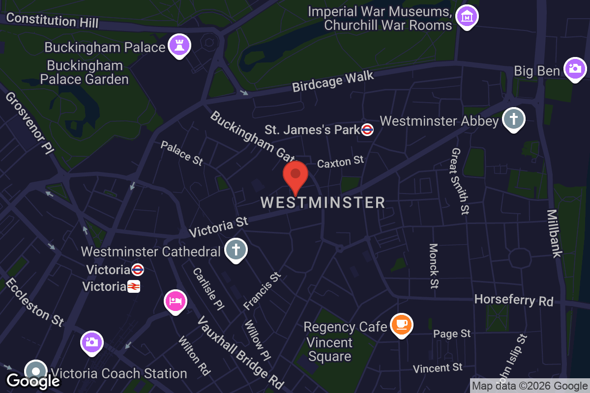 Map showing location of Curzon Victoria