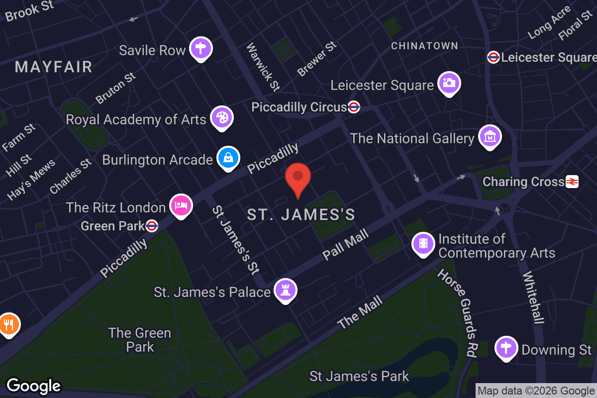 Map showing location of The Cyprus High Commission