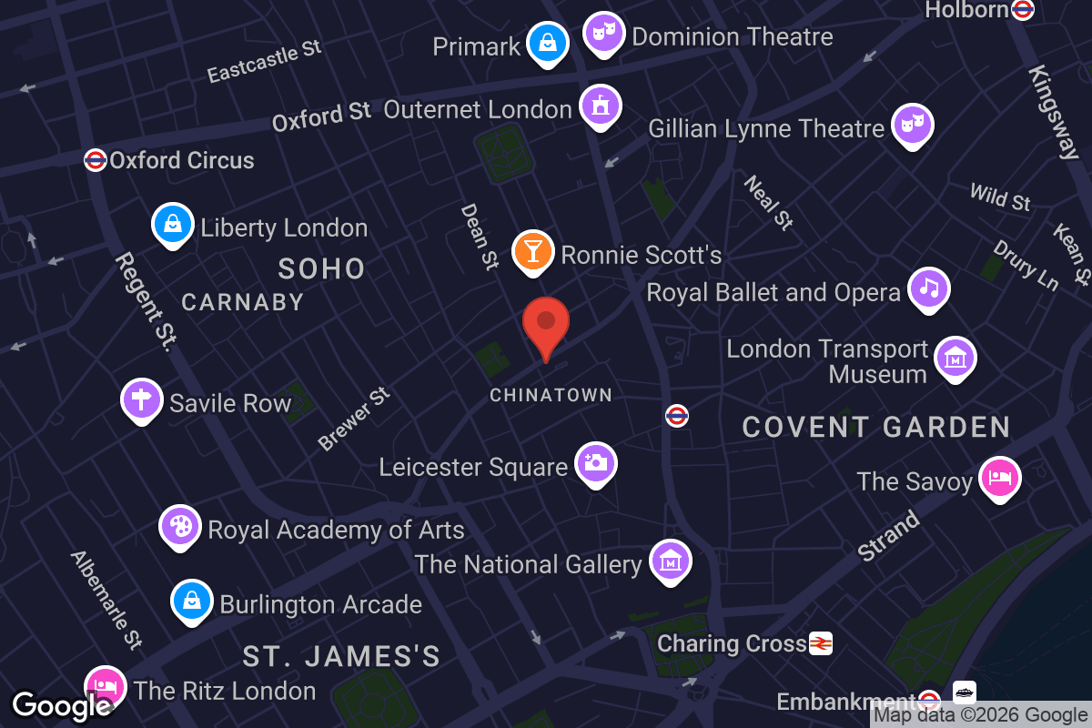 Map showing location of De Hems Dutch Cafe Bar
