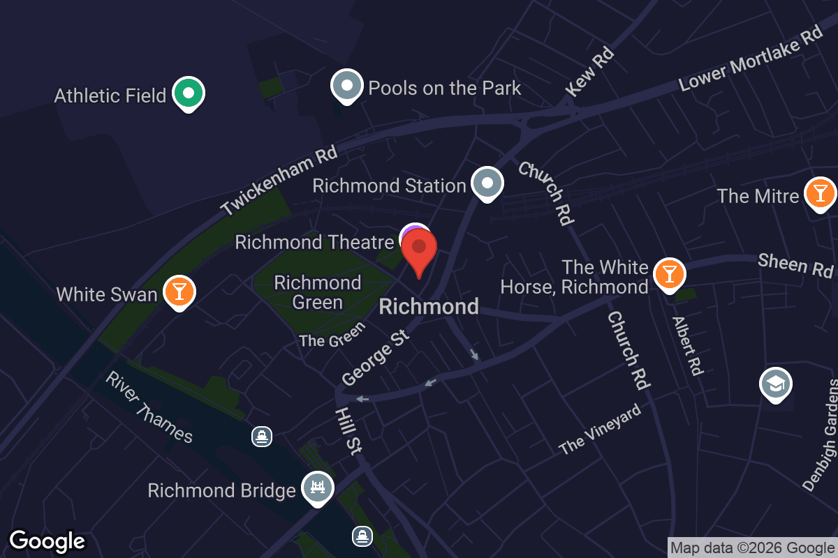 Map showing location of Duke Street Church