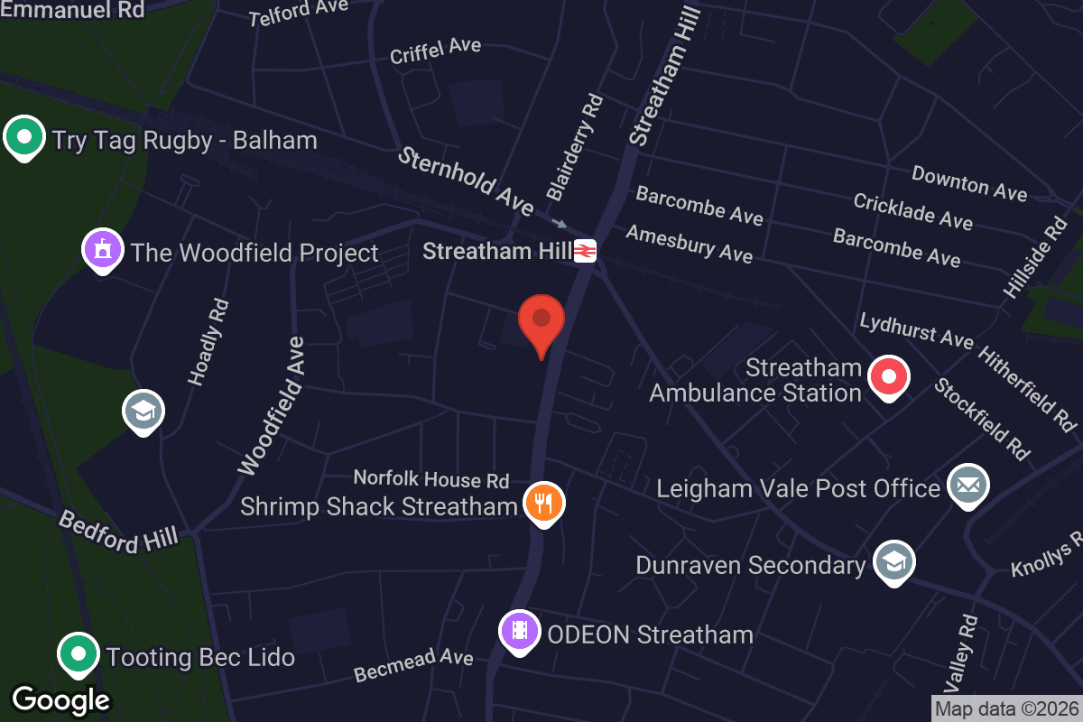Map showing location of El Chico's