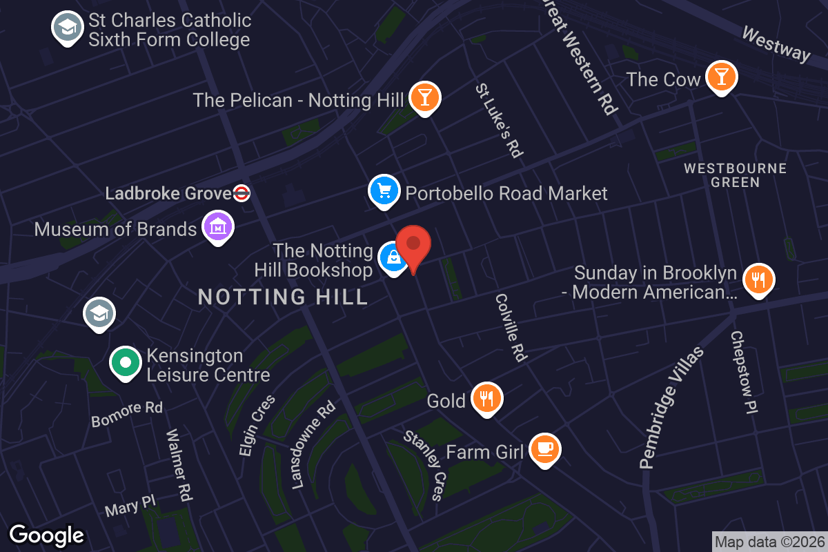 Map showing location of Electric Cinema Portobello