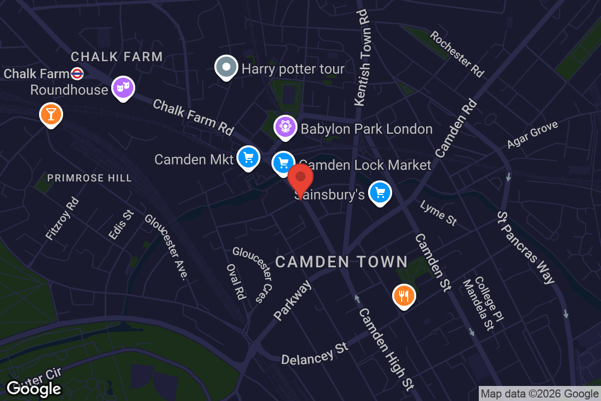 Map showing location of The Etcetera Theatre