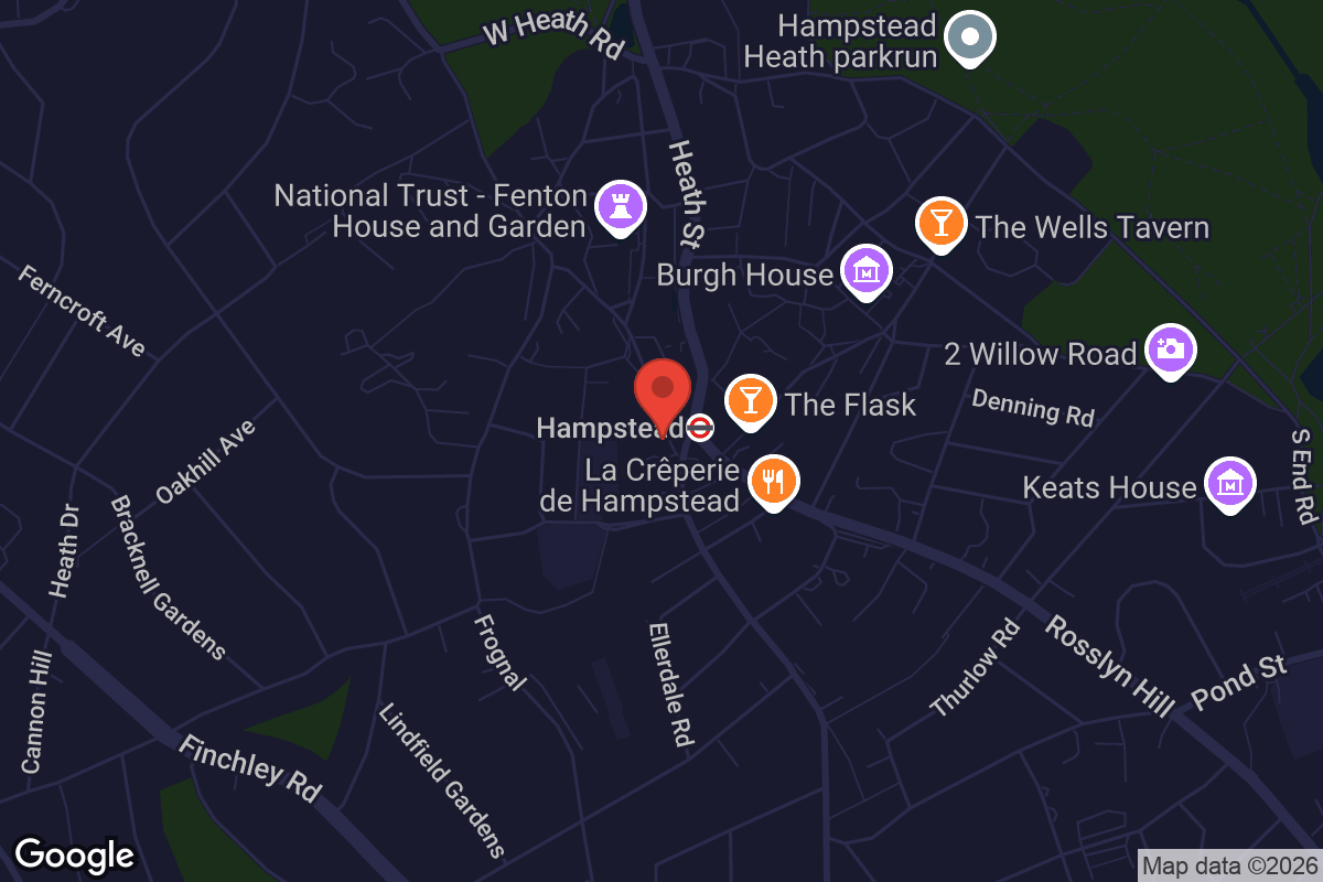 Map showing location of Everyman Hampstead