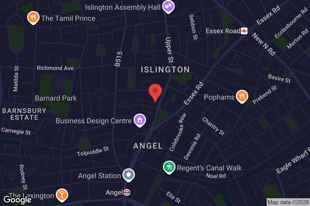 Map showing location of Everyman Screen on the Green