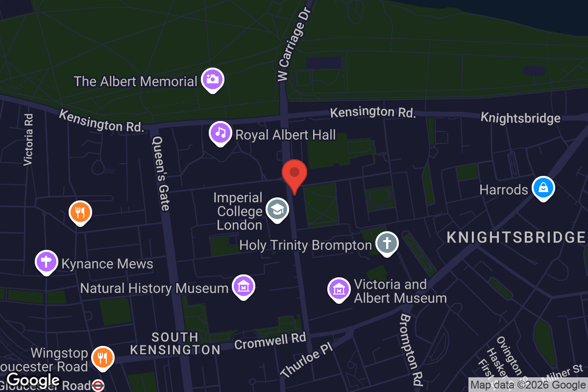 Map showing location of Goethe-Institut London