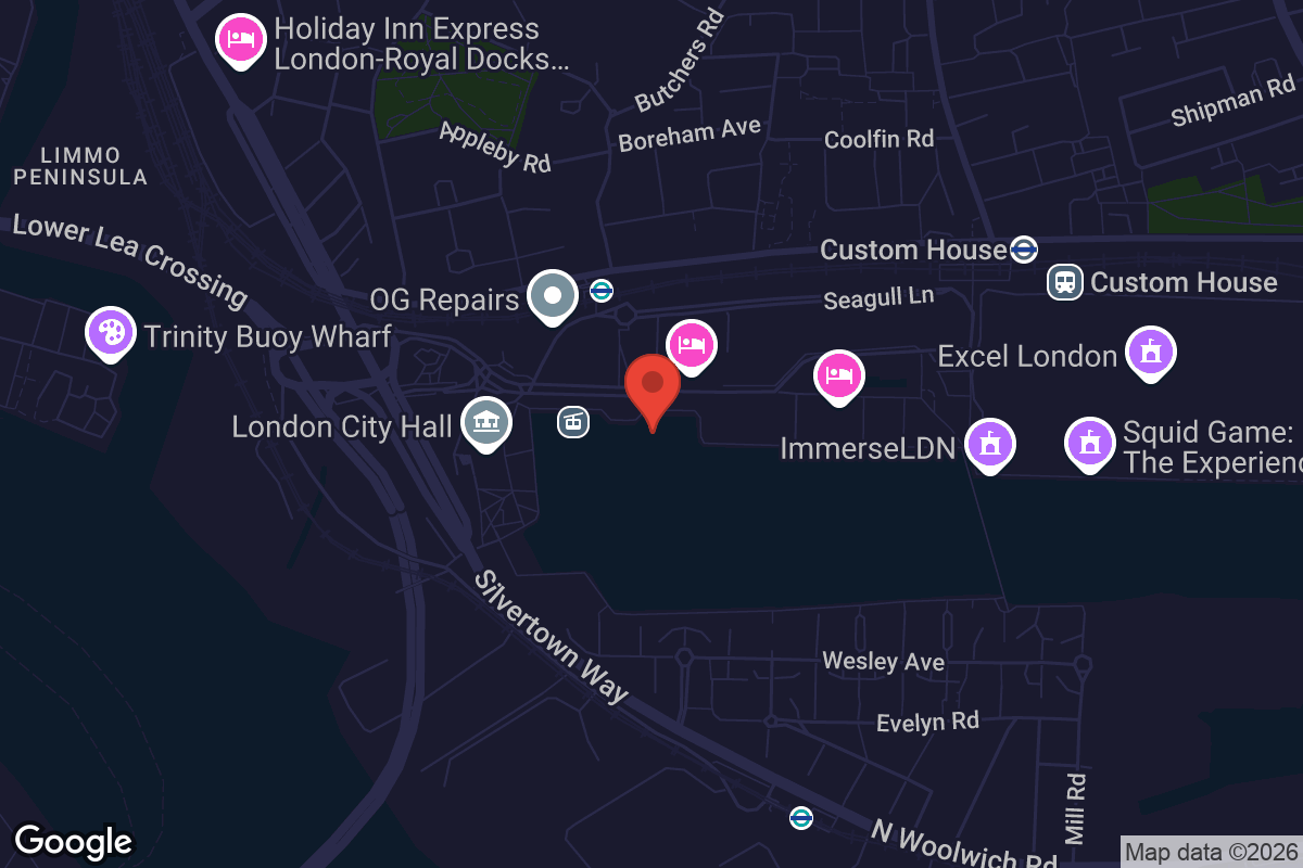 Map showing location of Good Hotel London