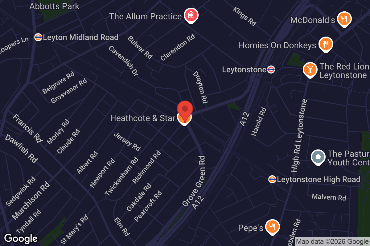 Map showing location of Heathcote & Star