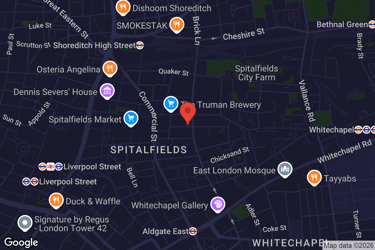 Map showing location of House of Annetta