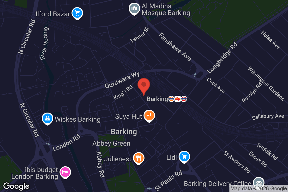 Map showing location of A House for Artists