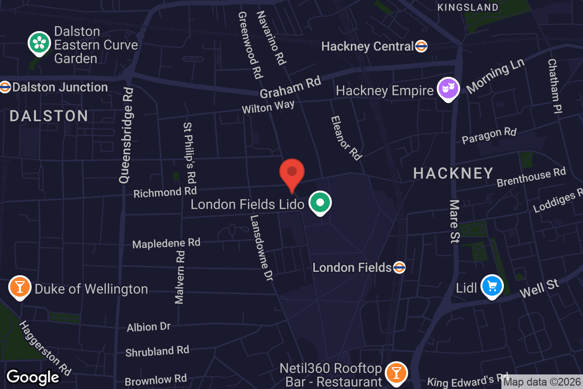 Map showing location of Casa Lavanda