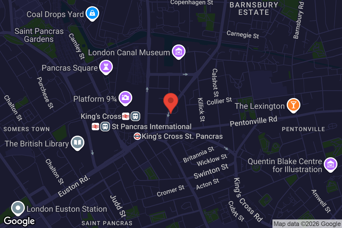 Map showing location of K.C. Continental Stores