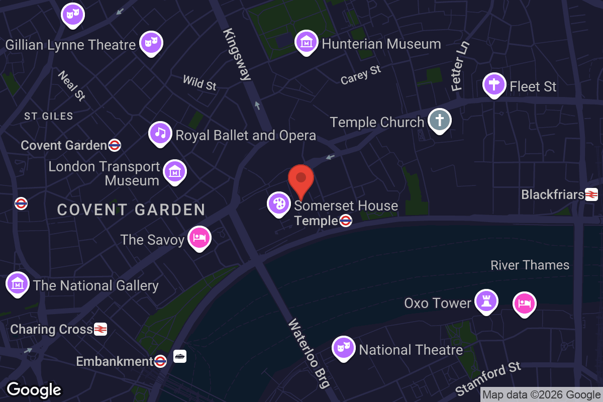 Map showing location of Strand Building