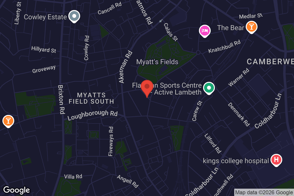 Map showing location of Minet Library