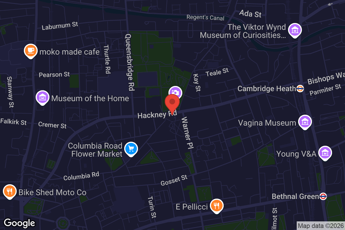 Map showing location of Love Affair Basement