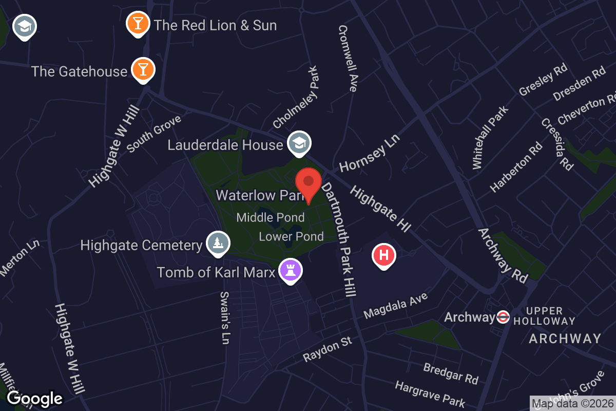 Map showing location of LUX