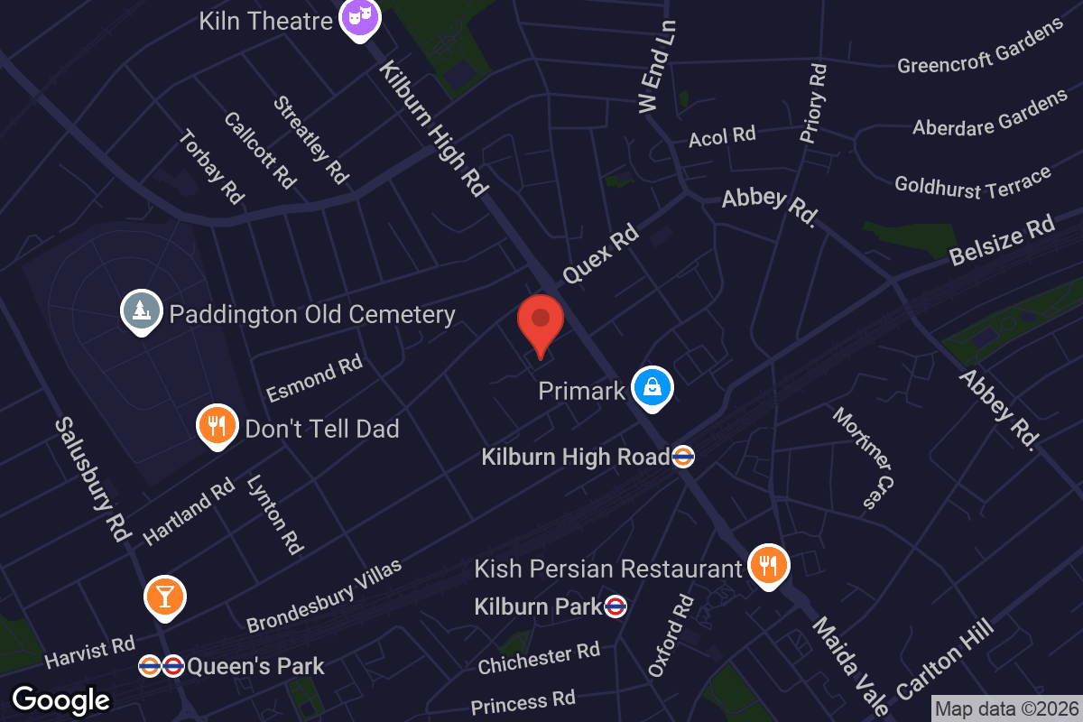 Map showing location of Metroland Studios