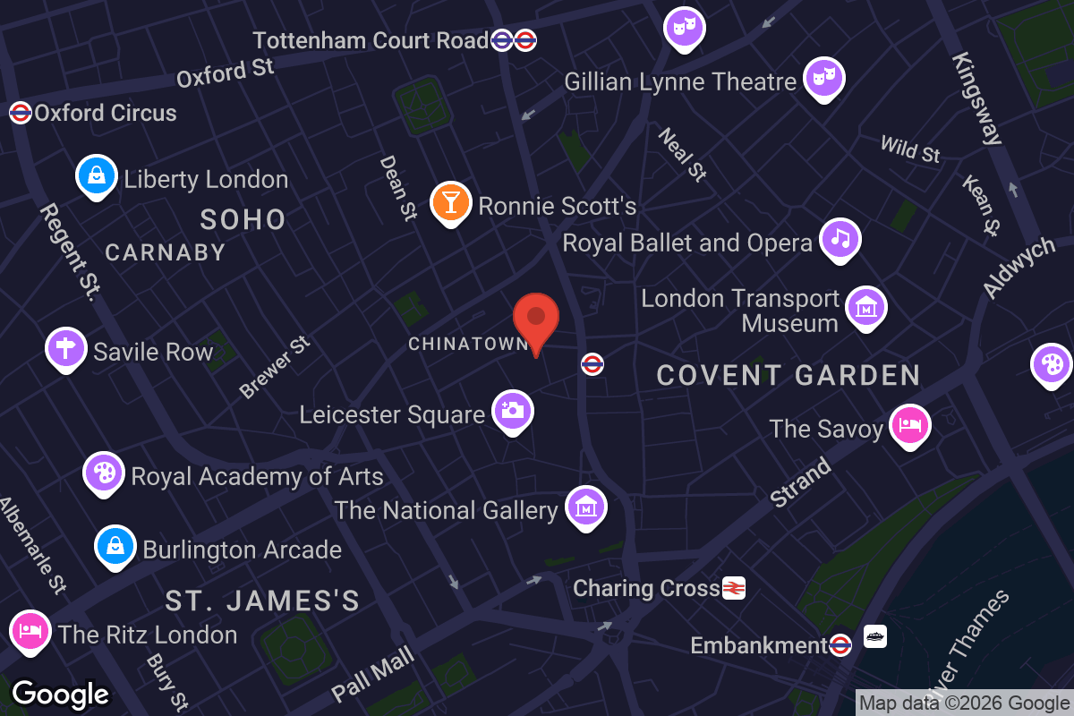 Map showing location of Vue West End