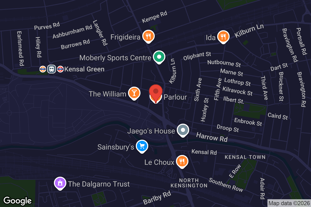 Map showing location of Parlour