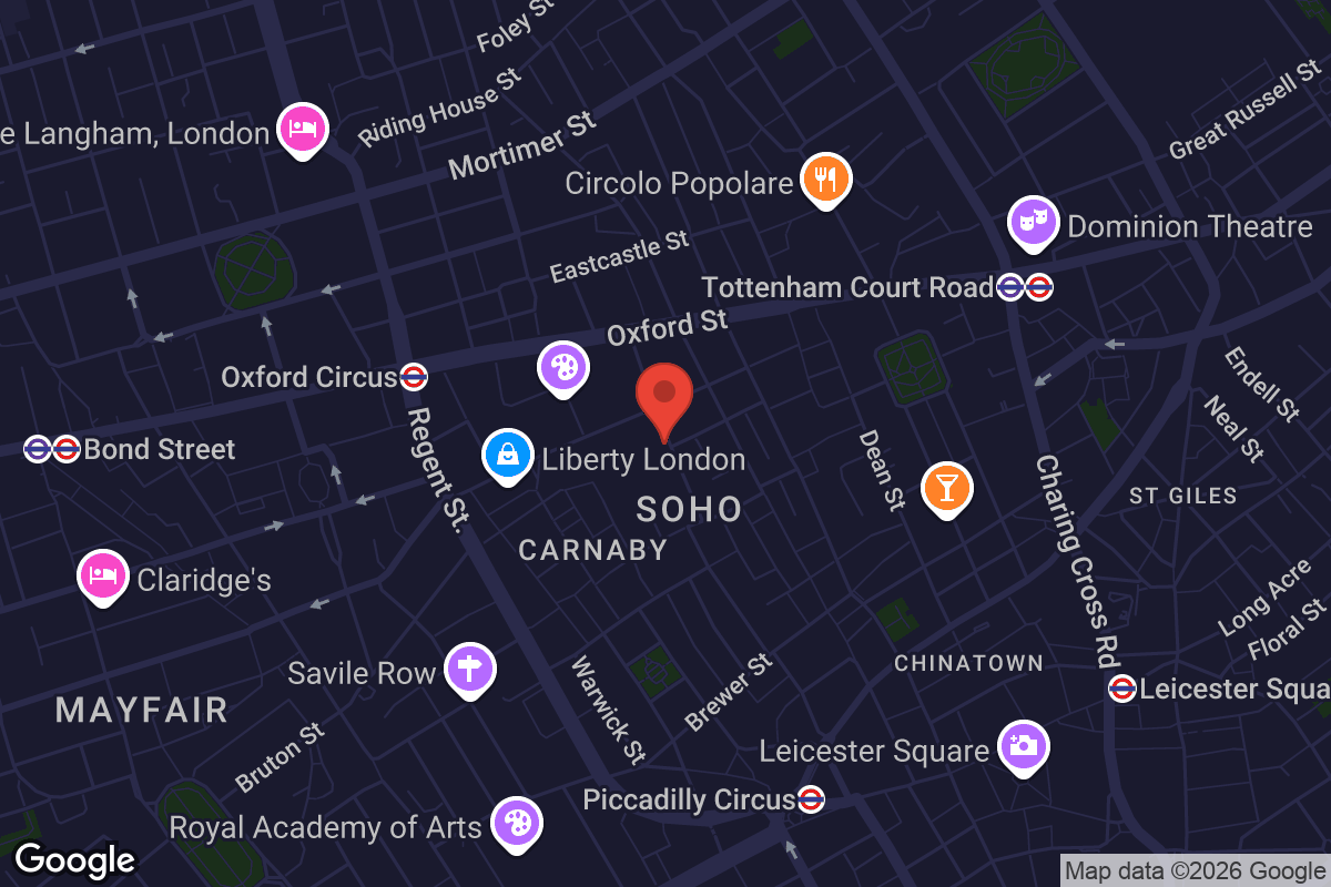 Map showing location of Phonica Records