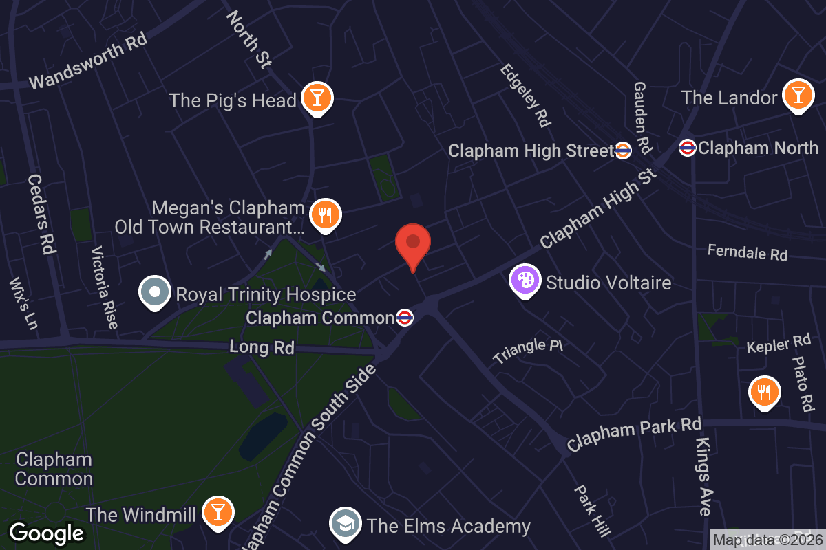 Map showing location of Clapham Picturehouse