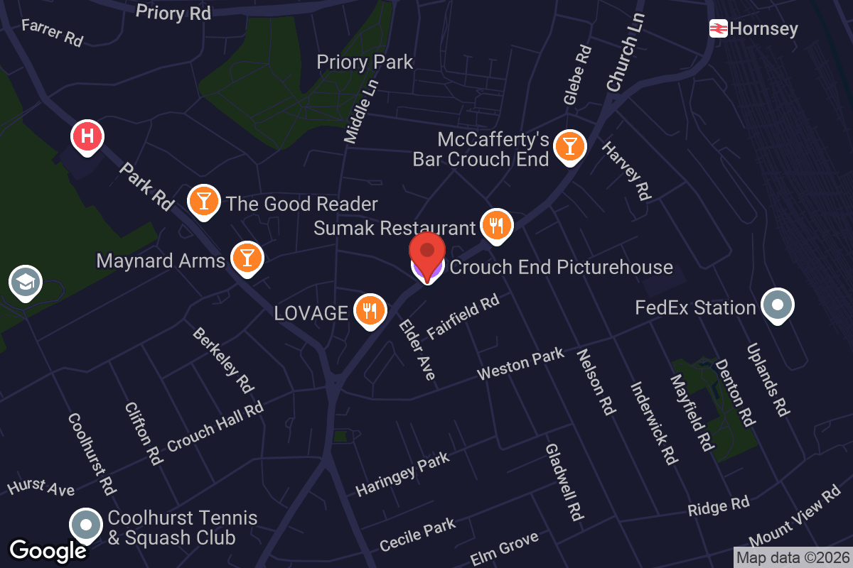 Map showing location of Crouch End Picturehouse