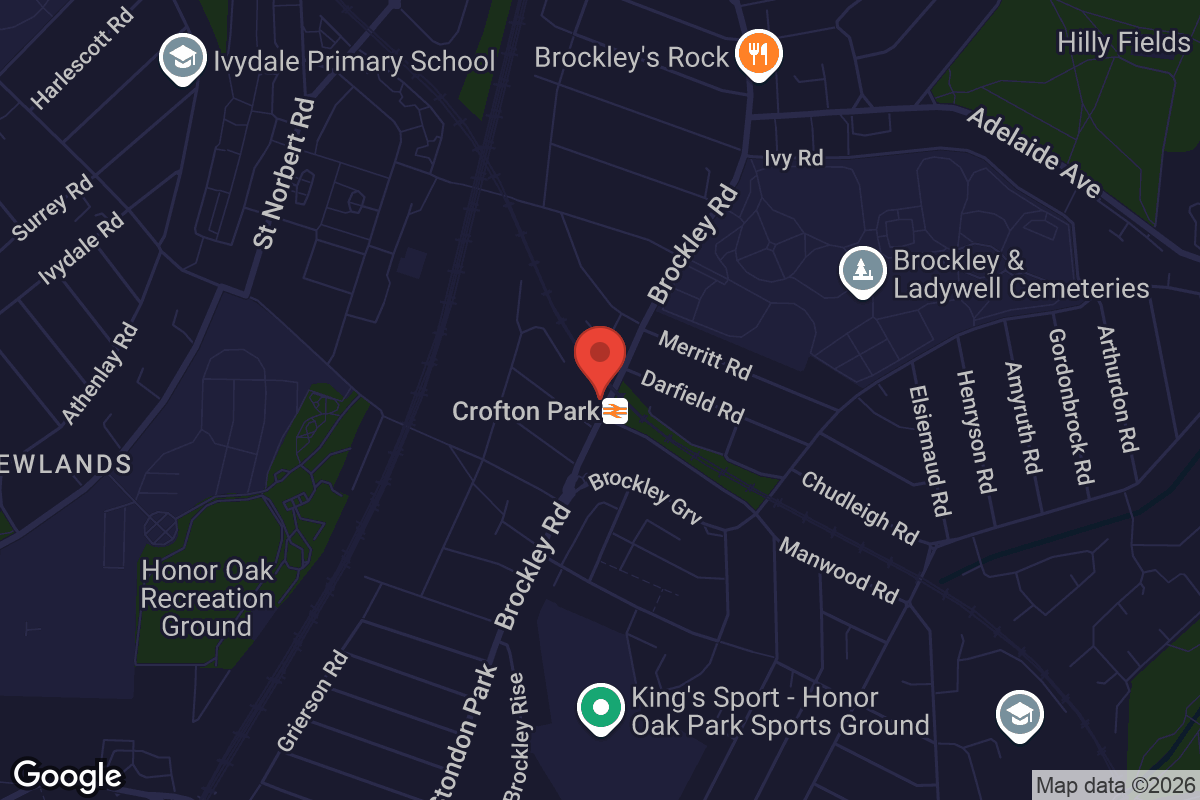 Map showing location of Rivoli Ballroom