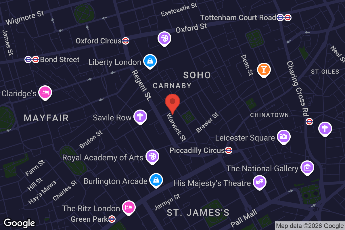 Map showing location of Karma Sanctum Soho Hotel