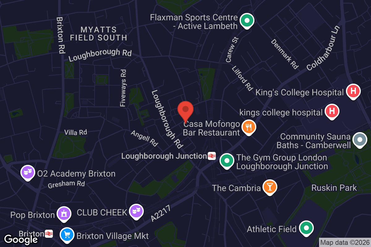 Map showing location of Spanners