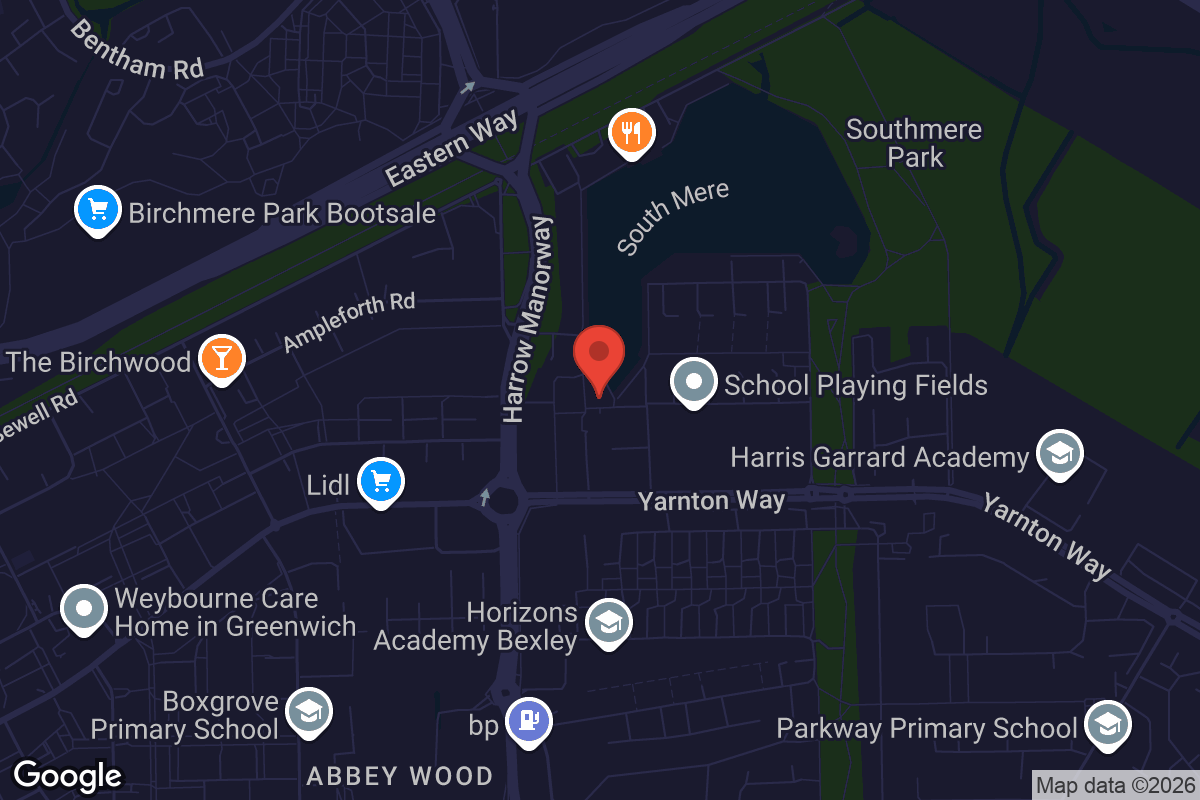 Map showing location of The Nest