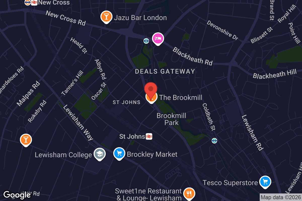 Map showing location of The Brookmill