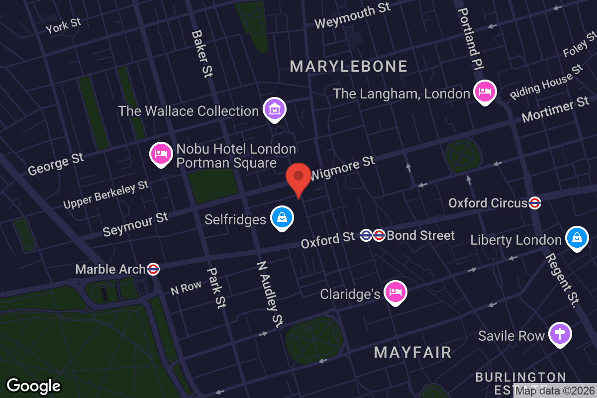 Map showing location of The Cinema at Selfridges