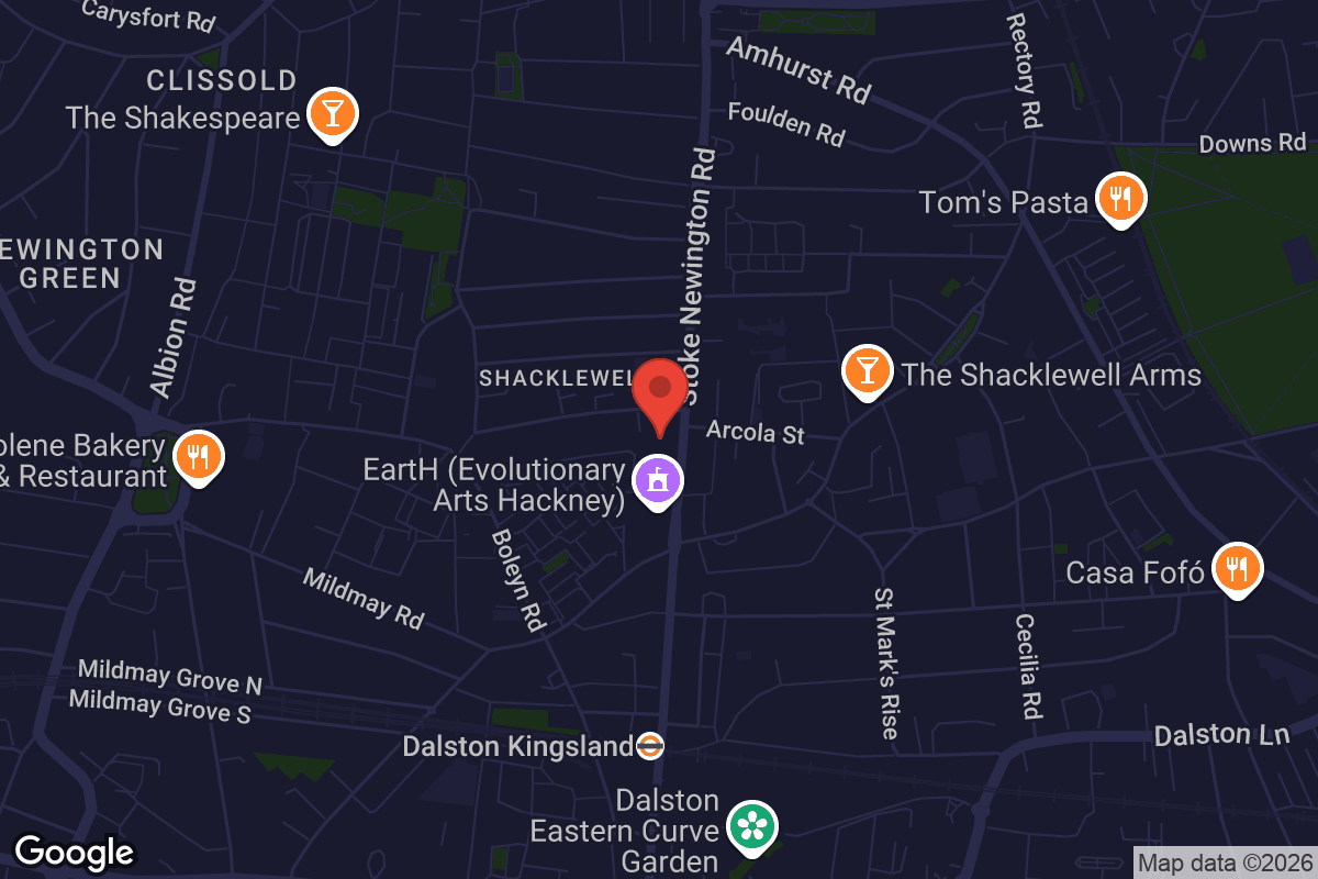 Map showing location of The Divine