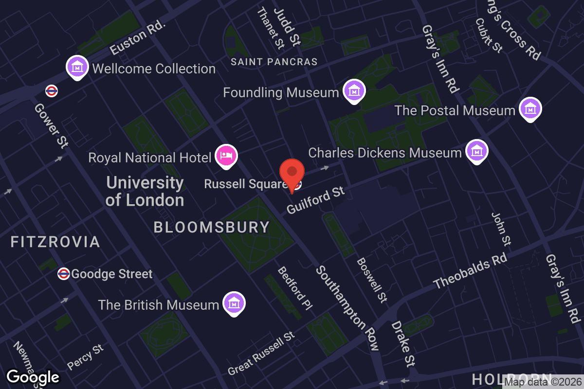 Map showing location of The Horse Hospital