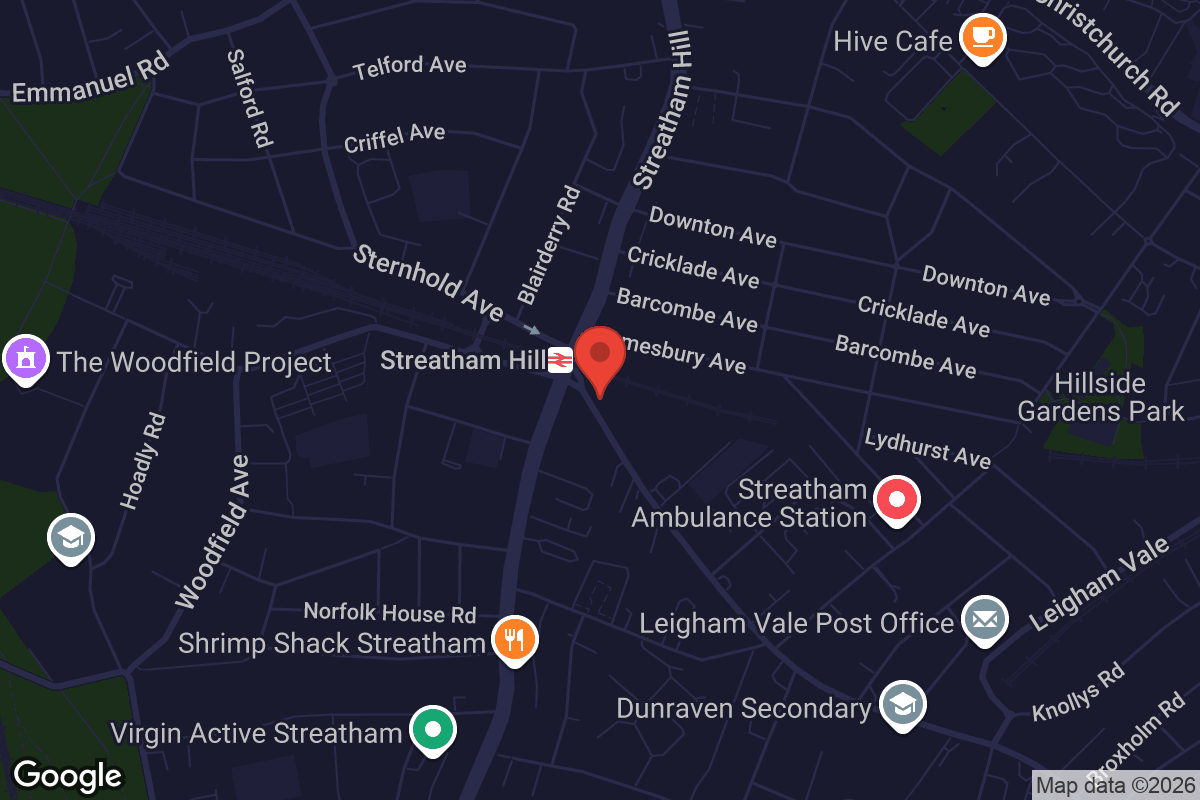 Map showing location of The Mud Room