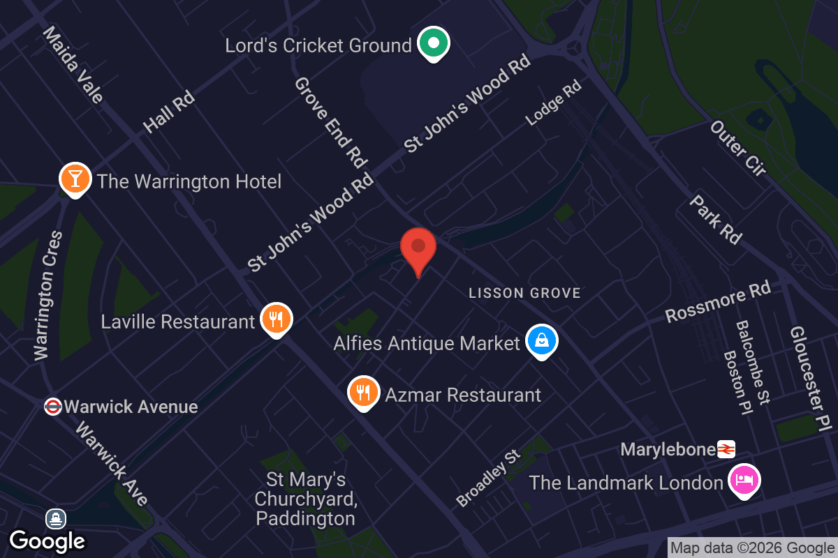 Map showing location of The Showroom