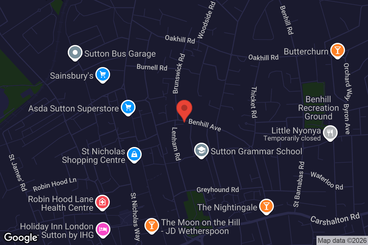 Map showing location of Thomas Wall Centre