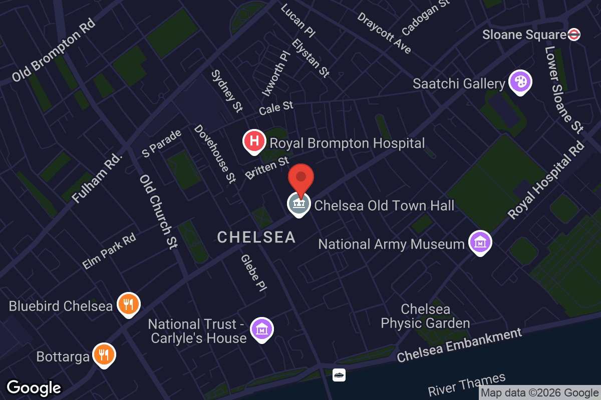 Map showing location of The Trafalgar