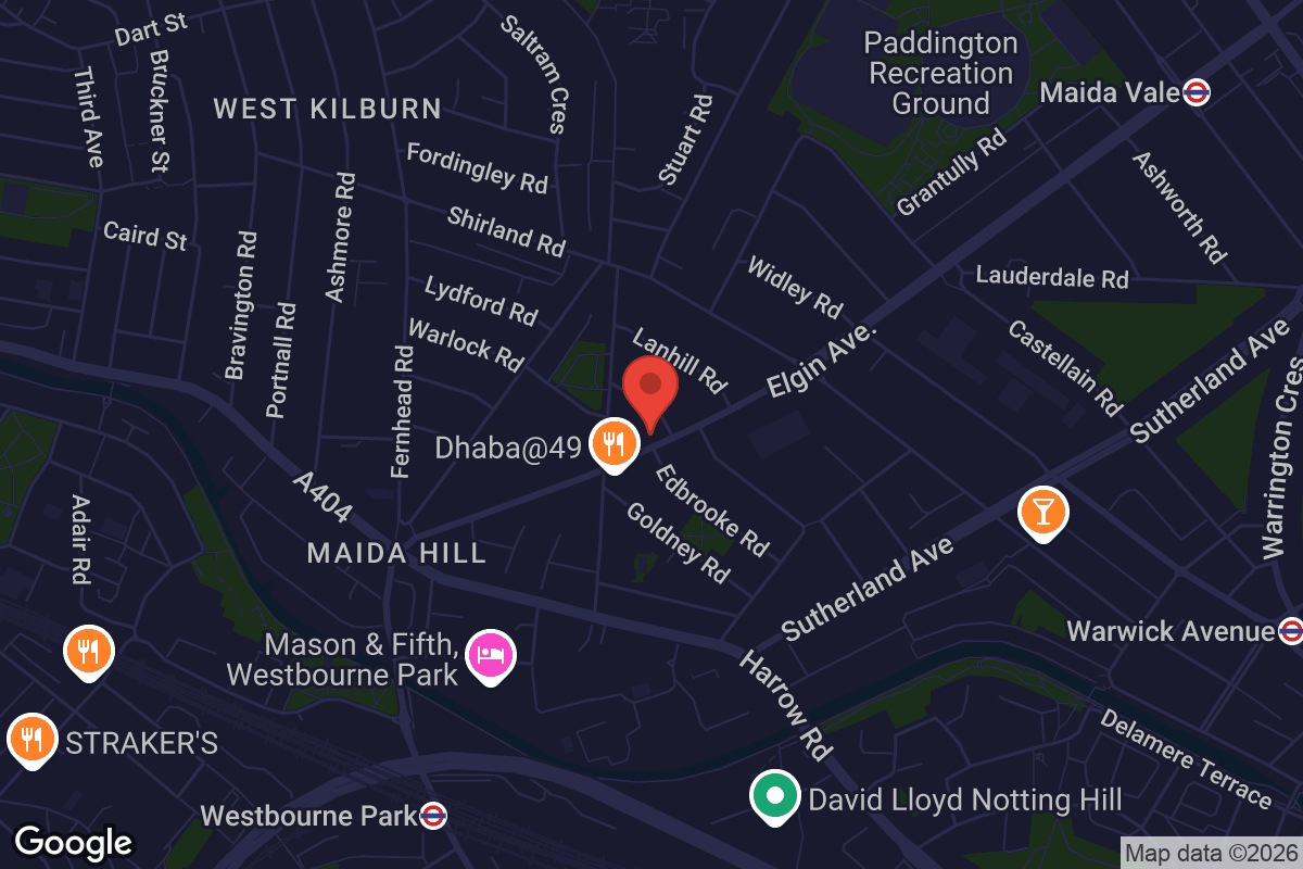 Map showing location of The Exchange at W9
