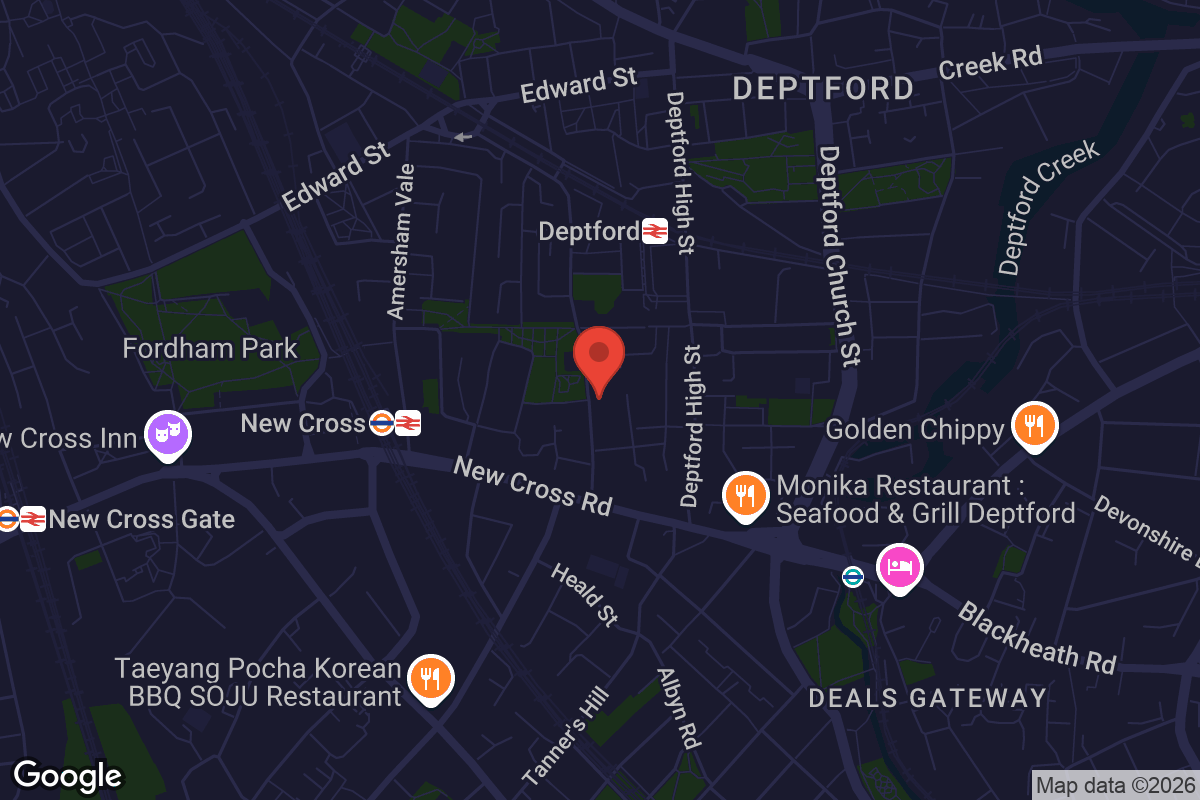 Map showing location of Triangle LGBTQ+ Cultural Centre