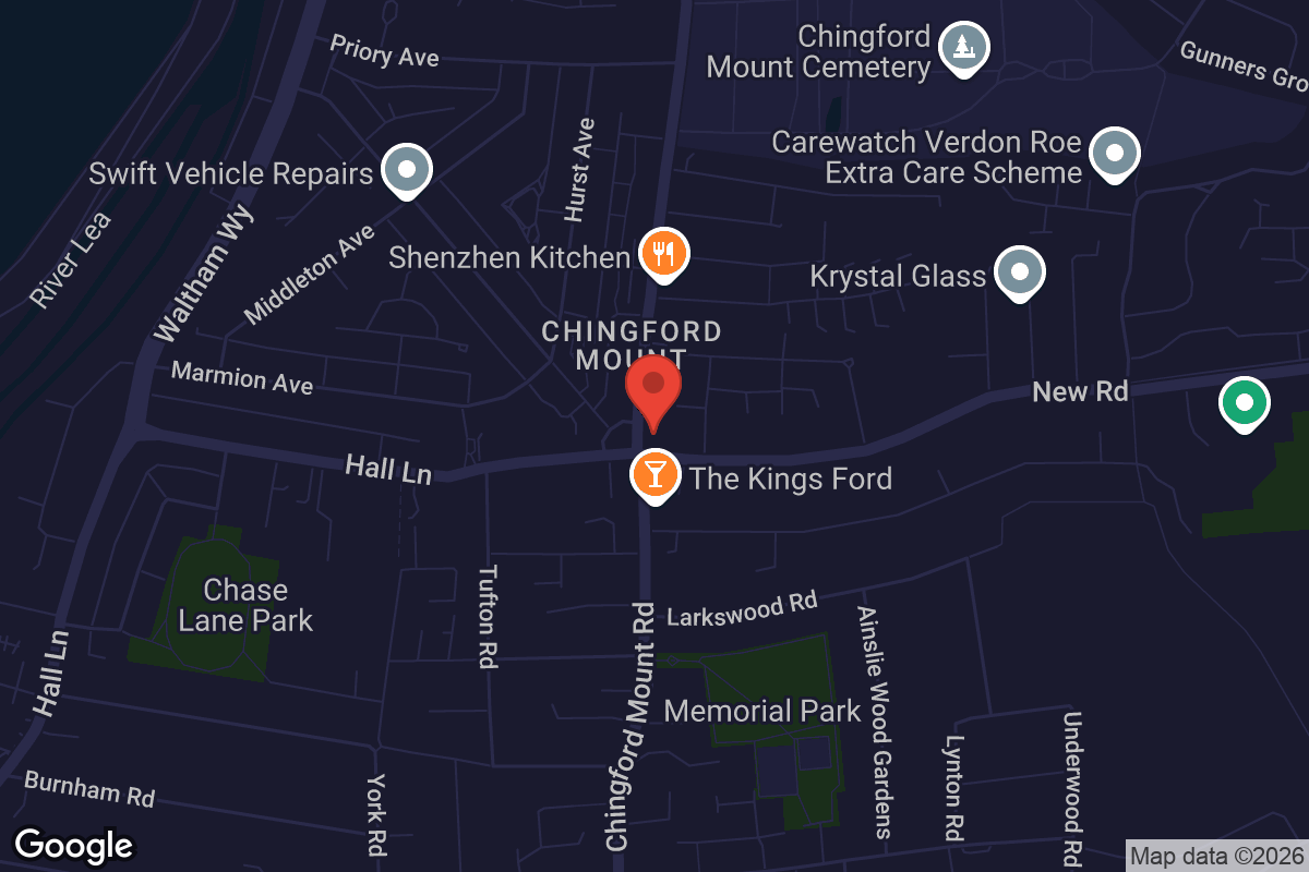 Map showing location of Bojangles Brasserie